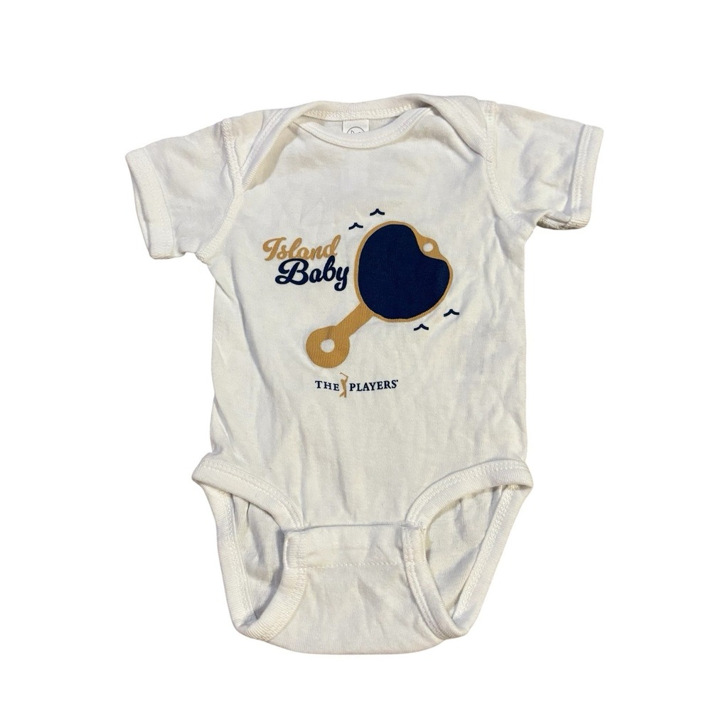 Little Islanders Players Championship Bodysuit White Newborn